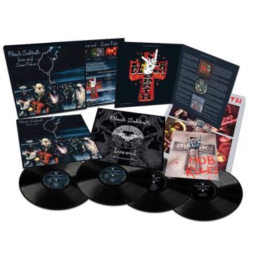 Black Sabbath: LIVE EVIL Super Deluxe Edition Box Set 40th Anniversary Edition 4 LPs und Booklets