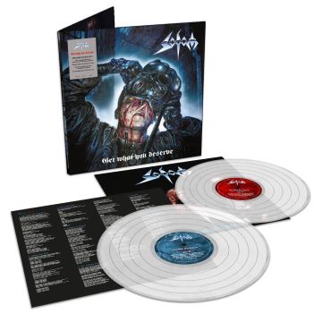 Sodom: GET WHAT YOU DESERVE (2026 Remaster) 2 LPs mit remastertem Studioalbum und Remix Milky Clear Vinyl