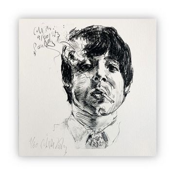 Exklusive Paul McCartney-Lithographie von Christoph Bouet, limitiert